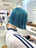 ピークアブー アヴェダ ギンザシックス(PEEK-A-BOO AVEDA GINZASIX) ハイトーンボブ/ミニボブ/切りっぱなしボブ/ブルーボブ