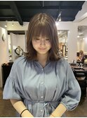 【天王寺 あべの】透け感ブラウン