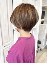 キャアリー(Caary)&nbsp;福山市Caary立体感シースルーハイライトお洒落ハンサムショート