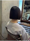 【MINAMI】切りっぱなしボブ×縮毛矯正
