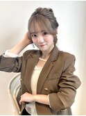 【annuy_shiori】結んでも可愛い顔周りカット/韓国ヘア