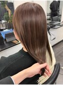ハイライトバレイヤージュダブルカラーケアブリーチ30代40代