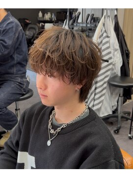 マーレ 宇部高校前店(MARE) ラウンドウルフ×シャドウパーマ風スタイリング