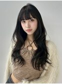 韓国レイヤー顔周りレイヤーシャギーレイヤーロングレイヤー