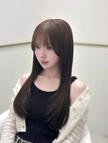 コアプラス 千葉(COA PLUS)&nbsp;透け感バング×髪質改善ストレート×レイヤーカット