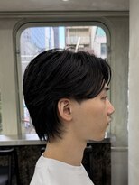 ニコ トウキョウ ロジック(nico TOKYO Logic)&nbsp;メンズウルフセンターパートニュアンスパーマ