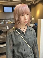 ヌープヘアーアイス(NUUP.hair ici)&nbsp;夏◎ブリーチなしアプリコットオレンジで透明感くびれヘア！