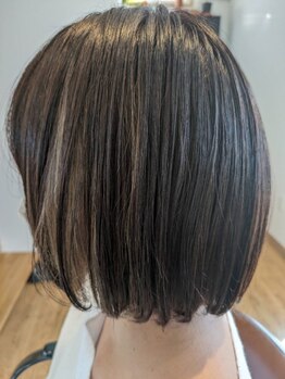 グリーム(gleam)の写真/【手触りお手入れしやすさを実感】スタイリングが簡単で、持ちが良いのが特長☆忙しい朝もセットしやすく◎