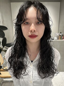 テクネ 天神大名(techne) 天神大名顔周りレイヤーカットミディアムボブタッセルボブパーマ