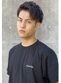 フェザーパーマサーフカール刈り上げセンターパート