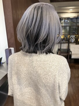 アンブレラカラーシルバーラベンダー