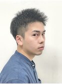 ツーブロアップバンクショート