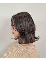 コール ネックス ザ サロン 表参道(COALL nex the salon) 切りっぱなしロブ ハイライト ベージュ