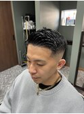 MEN’S HAIR/波巻きツイストスパイラル/リバースセンターパート