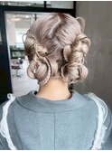 韓国ヘアロング前髪カットブリーチおくれ毛_ba571794