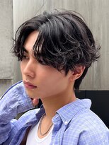 フィフスパーク(fifth PARK)&nbsp;渋谷波巻きスパイラルパーマシャドウパーマメンズセンターパート