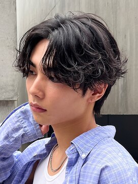 フィフスパーク(fifth PARK) 渋谷波巻きスパイラルパーマシャドウパーマメンズセンターパート