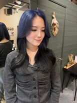 マーシュ(marshu) roots color ~navy × black~