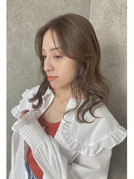 ヘアーガーデンミルクティー 新潟大学前店(Hair garden Milk tea) ブリーチなしの透けるベージュカラー