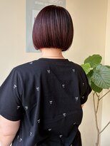 ヒントステーション(HINTSTATION)&nbsp;浅草美容室〉フィットボブ×ラベンダーピンク