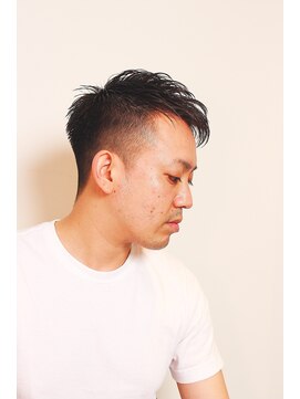 メリケンバーバーショップ フクオカ(MERICAN BARBERSHOP FUK) クラウドマッシュテクノセミウェットワイルドツーブロック19