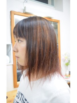 カラーアトリエ イロドリ(彩) ガーリーフルバンクの愛されストレートセミロング