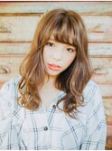 大人かわいい♪うるツヤ愛されブラウン☆ラフウェーブ