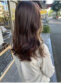 【minim×市川】マロンブラウン×ベージュインナー