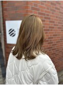 【117hairgarage】ブリーチ_サンドベージュ