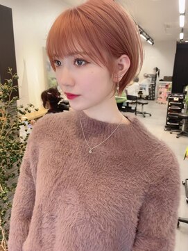 エニ 自由が丘(ENi) マチルダボブ/ピンクベージュ/インナーグレージュ[自由が丘駅]