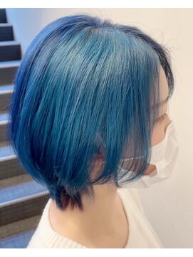 フレア ヘア サロン(FLEAR hair salon) 水色+ネイビー