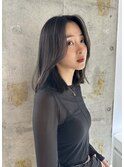 フェイスレイヤー×ミディアムロブ