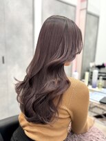 【kumu】ラベンダーグレージュ/ロングレイヤー/栄/名古屋