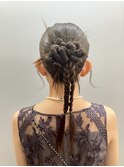 カチもりパーティーヘアセット