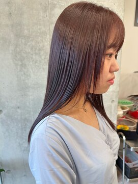 モリオ(morio) ＊愛されかわいい艶髪ブリーチなし暗めピンクブラウン30代40代2