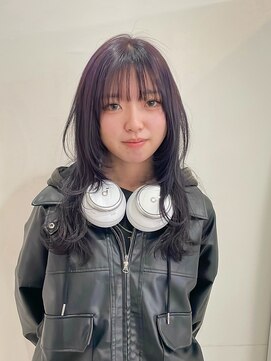 サクラ オモテサンドウ(SAKURA) ダークラベンダー×レイヤーカット◎ブリーチ/髪質改善