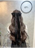 ★おすすめロングさんハーフアップ