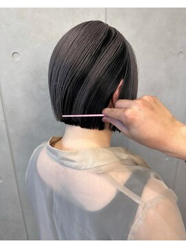 レオクマ(REOKUMA) アンブレラカラー/グレー/デザインカラー/ボブ