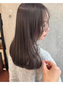大人のワンカラー/チョコレートベージュ/赤み消しカラー髪質改善