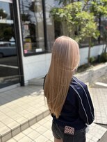 美容室 フォーリア Foglia 【Foglia坪来】ケアブリーチ×ハイトーン×ミルクティーベージュ