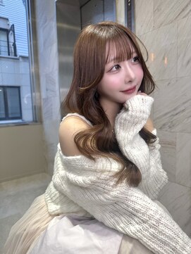 リリー(Lilley) マロンベージュ×小顔レイヤー×韓国風巻き×髪質改善