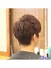 ＜理容室＞メンズカット＋カラー(白髪染め)＋産毛シェービング￥7000