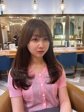 ロンドアベニール 北千住(Lond avenir) 暗めカラー/レイヤーカット/マロンベージュ/くすみベージュ/