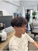MEN’S HAIR/サーフカール/刈り上げセンターパート/船橋