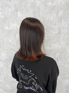 シエル 立川店(CIEL) 【ClEL立川　佐藤】インナーカラー　オレンジ