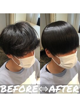 エノア 青山(ENORE) メンズ縮毛矯正/曲がる縮毛矯正/メンズ髪質改善/メンズカット