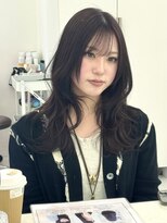 コア プラス 立川(COA PLUS)&nbsp;ミディアムレイヤーカット×ダークアッシュ【井澤彩】