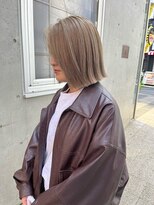 フリックヘアサロン 梅田茶屋町2号店(FLICK HAIR SALON)&nbsp;切りっぱなしボブ/ブリーチ/ダブルカラー