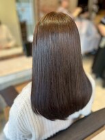 ヘアリゾート粋 ティガ 池袋店(tiga)&nbsp;艶髪/ロング/ストレート/透明感/髪質改善/ブラウングレージュ