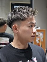 メッツ 原宿(METS)&nbsp;MEN'S/アップバングショート×ハイライト/フェード